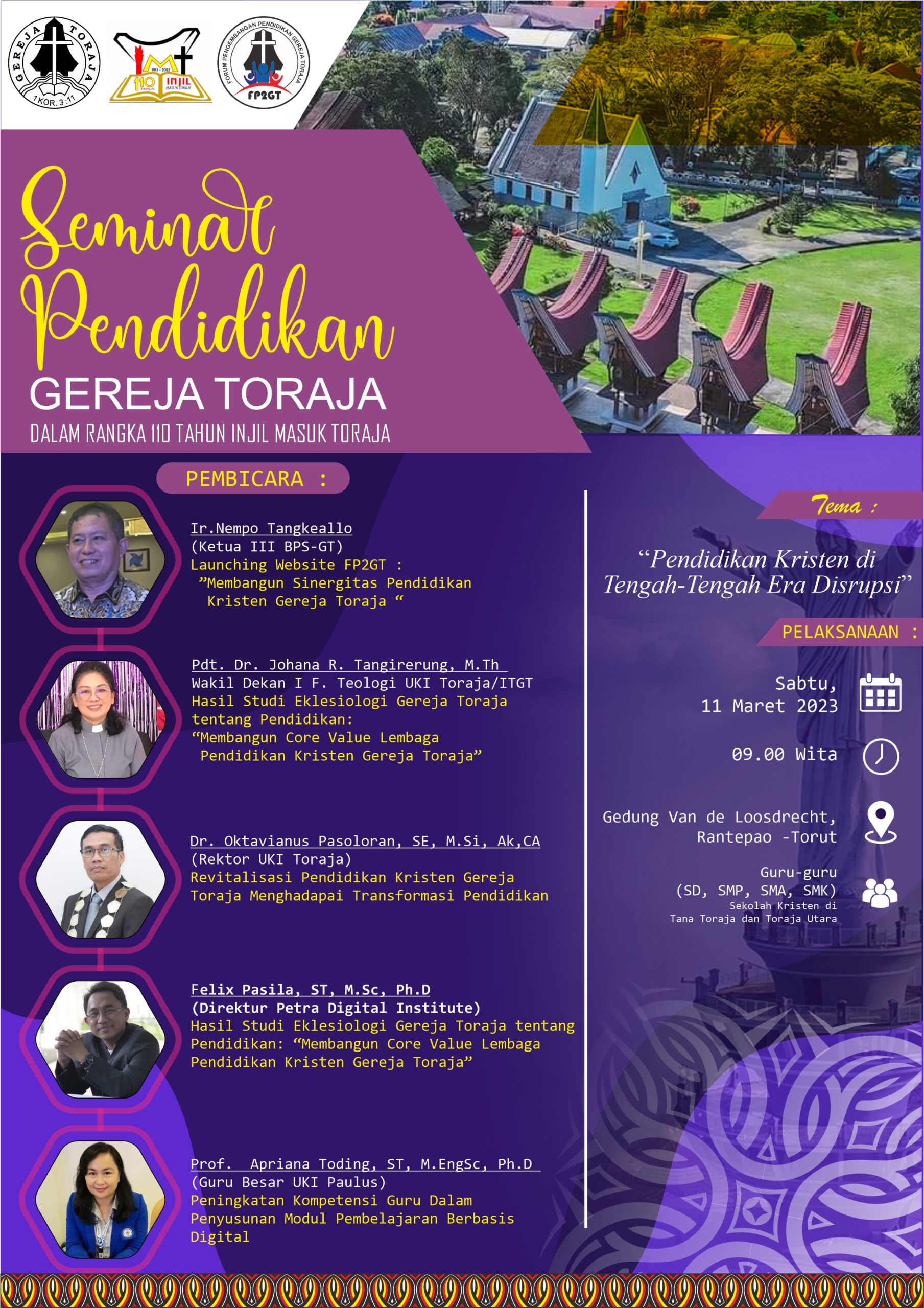 Launching Website Forum Pengembangan Pendidikan Gereja Toraja ( FP2GT )